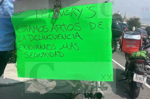 Video: Moto repartidores de pedidos por App, se manifiestan en Toluca